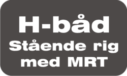 H-Båd stående rig med MRT vantskruer