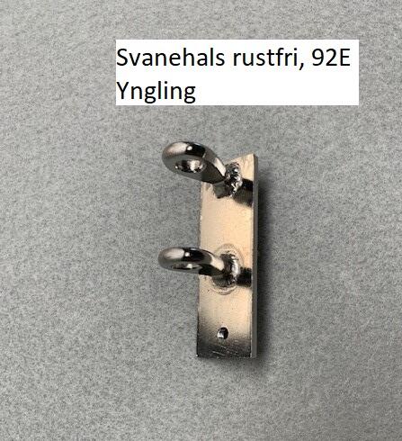 Svanehals, rustfri mastebeslag, Yngling