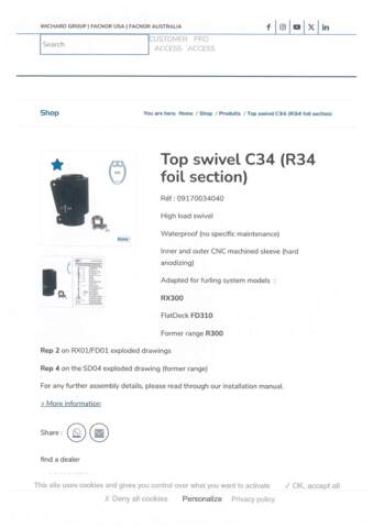 Facnor top Svirvel C34 (R34 foil section)