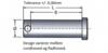 Rigbolt  8x35, fladhoved, sælges i 2 stk. pakning.