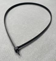 Spændebånd, 12mm sort plast, længde 1 meter